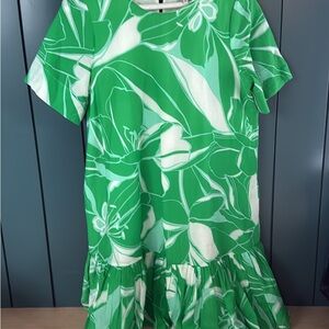 Milly Green Floral Mini Dress